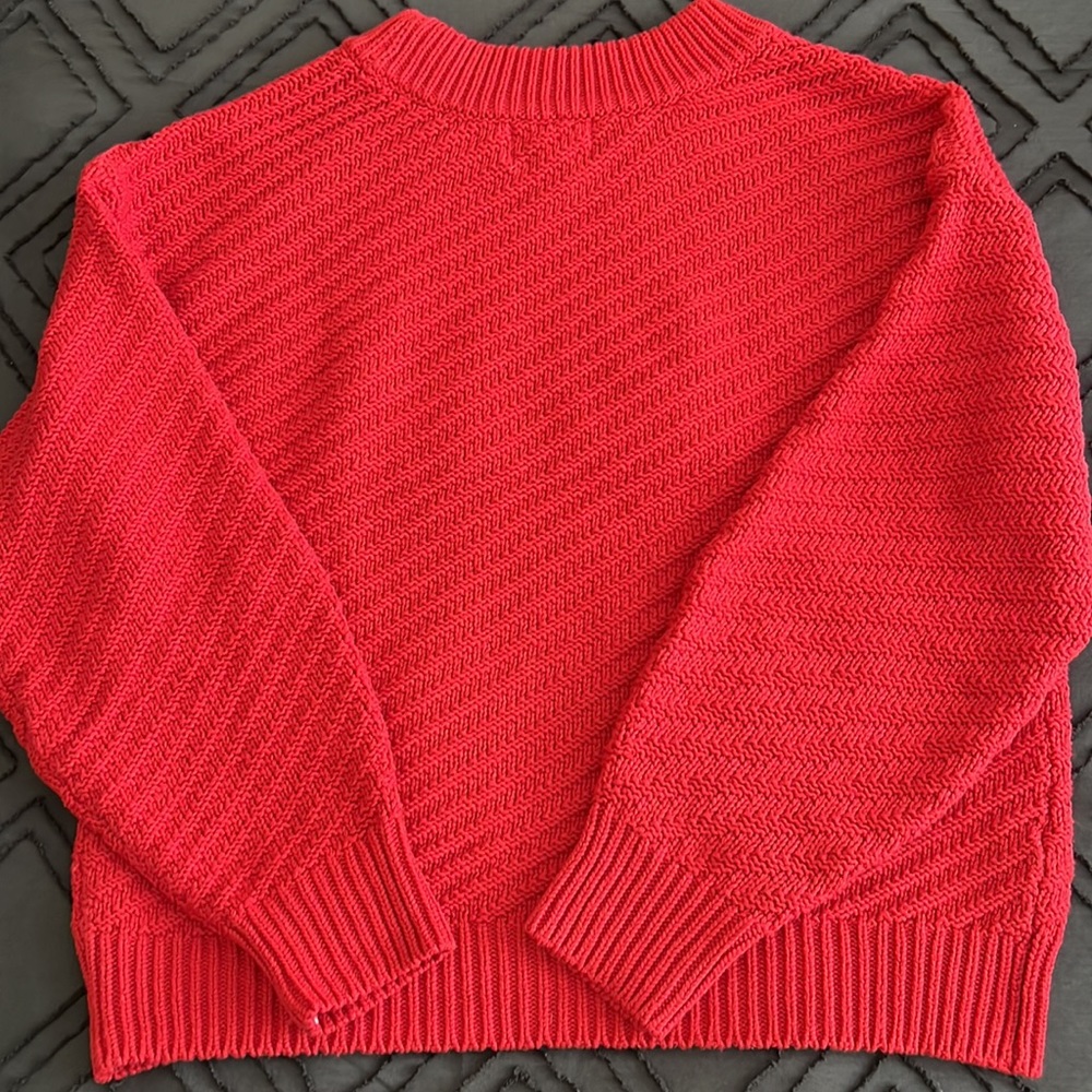Universal Thread Red Crew Neck Sweater - image 3
